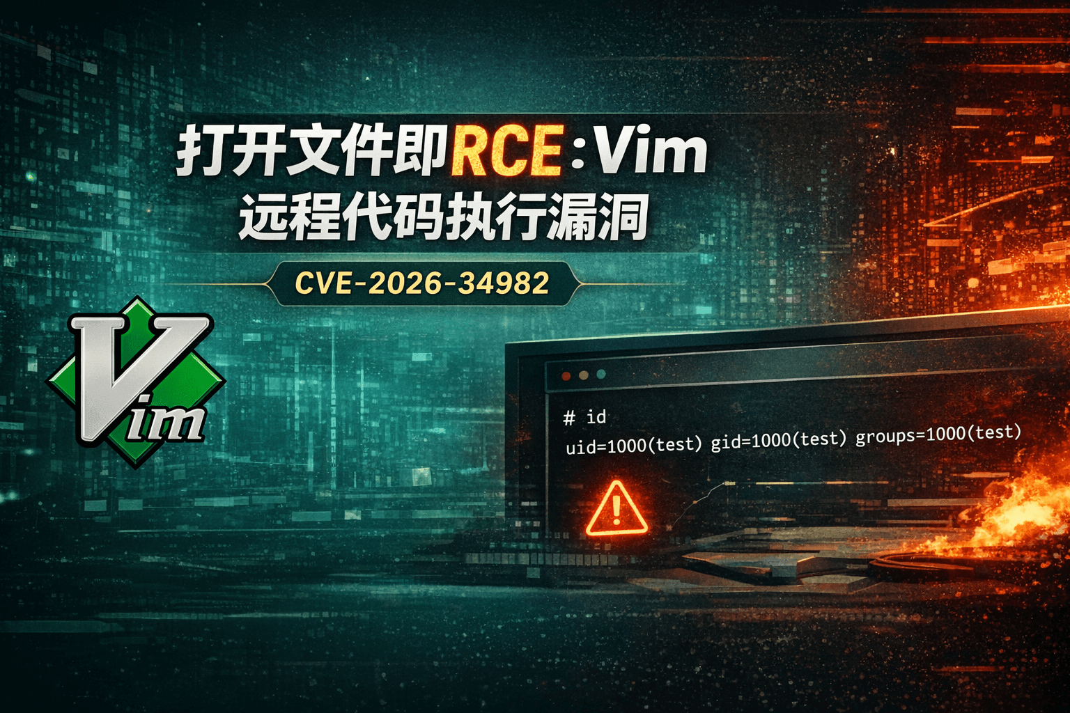 Vim 远程代码执行漏洞（CVE-2026-34982）