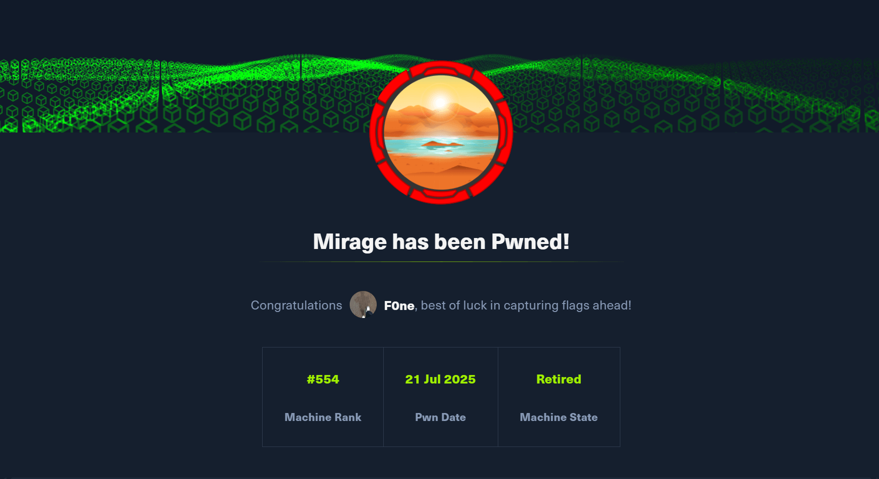 HackTheBox Mirage Write-up